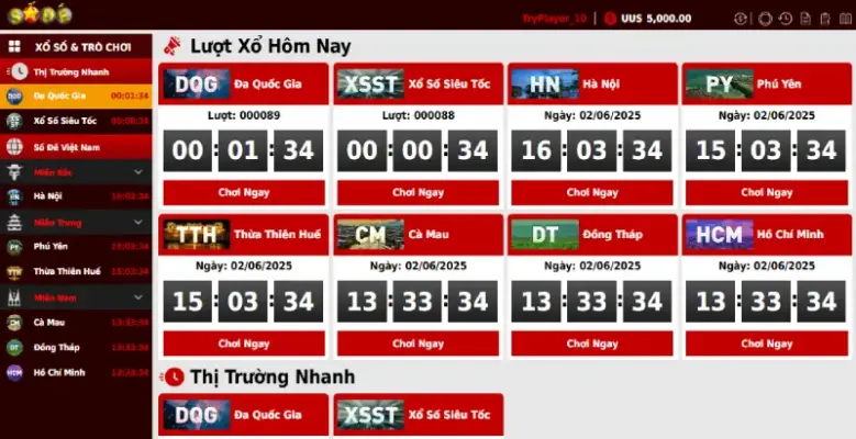 Xổ số BK8 nhiều vé cược